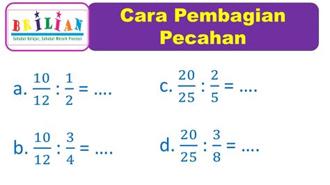 pembagian pecahan