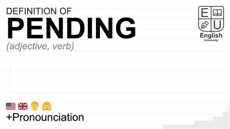 pending discussion meaning