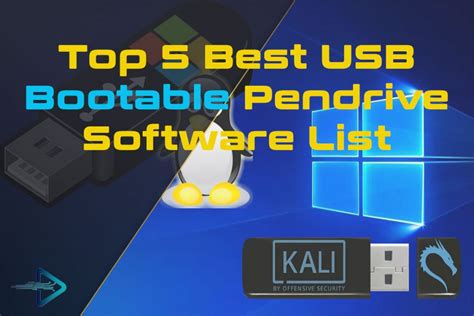 pendrive bootable software list