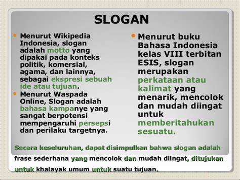 Pengertian Slogan
