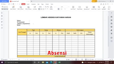 pentingnya absensi