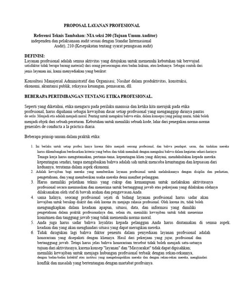 pentingnya proposal profesional
