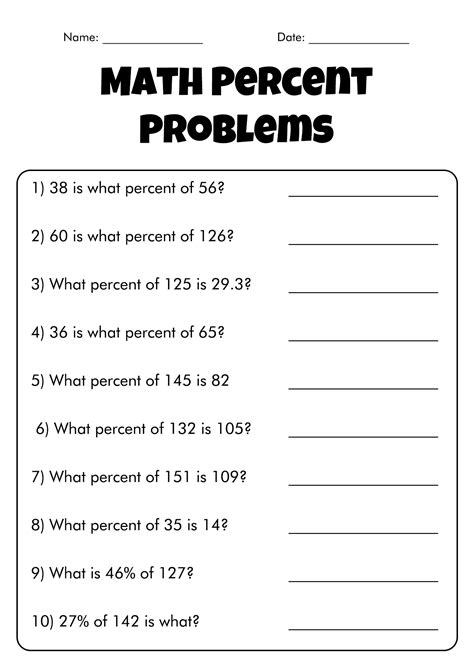 percentage practice problems with solutions pdf