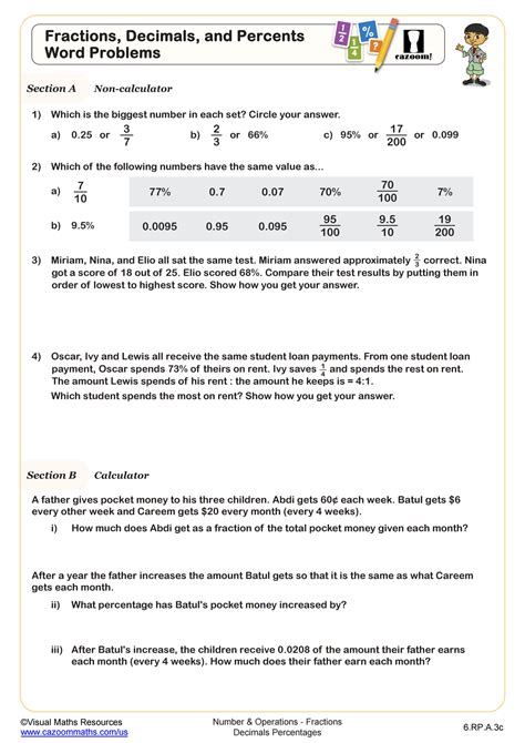 percentage word problems with solutions pdf
