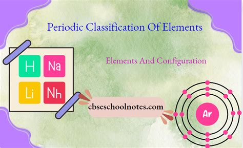 periodic classification of elements class 10 notes questions and answers
