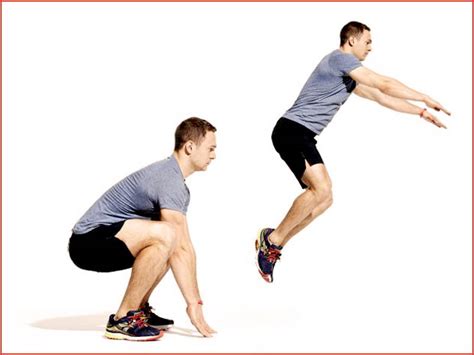 Person doing frog jump