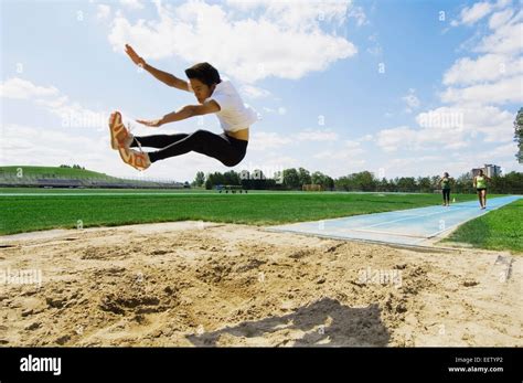 Person doing long jump