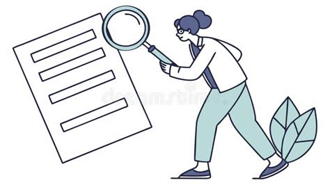 A person using a magnifying glass to check a document, symbolizing proofreading