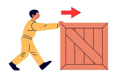 person pushing box physics work