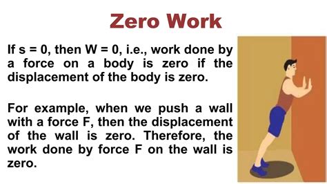 person pushing wall physics zero work