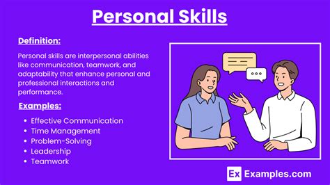 personal skills examples for students pdf