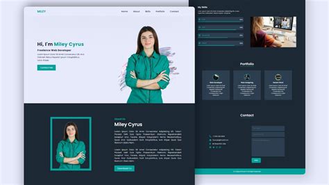 personal website using html and css source code github