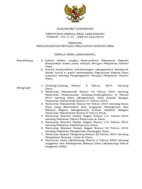 petugas pelayanan desa