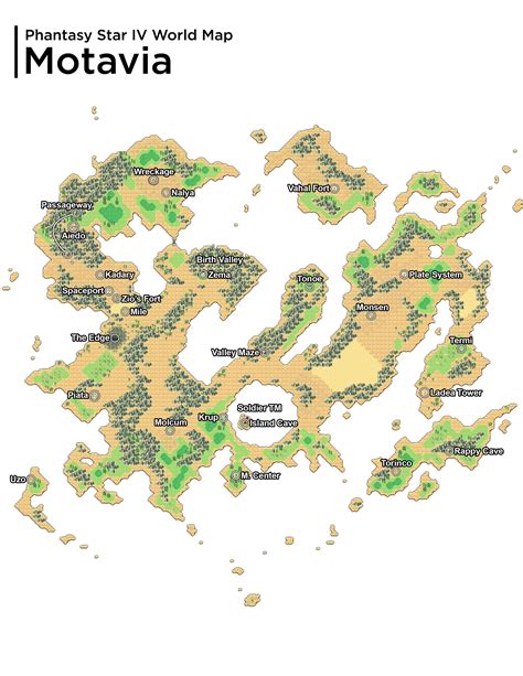 Phantasy Star 4 Walkthrough Maps