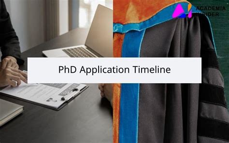 phd application process timeline