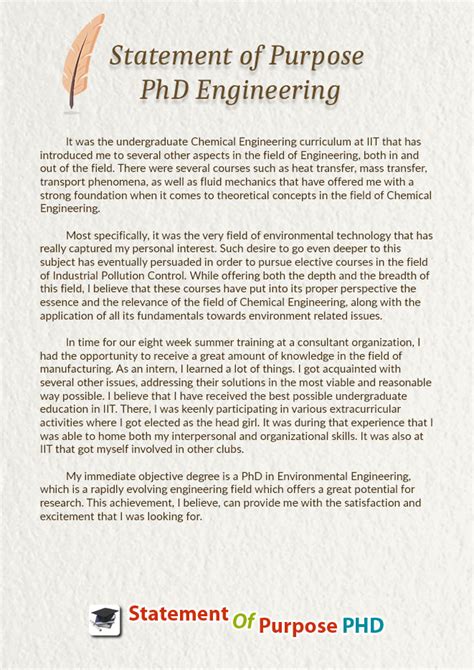 phd statement of purpose example engineering