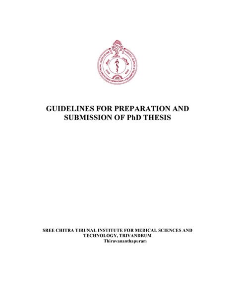 phd submission guidelines