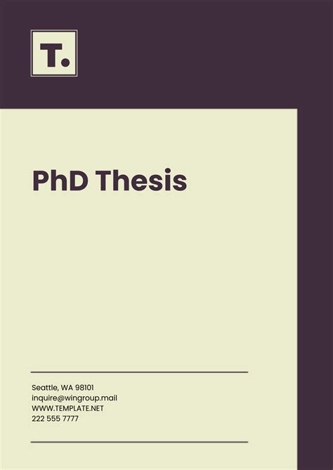 phd thesis template