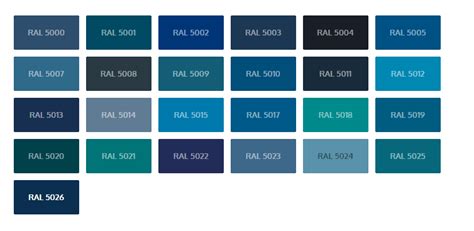 phiroza blue colour ral code