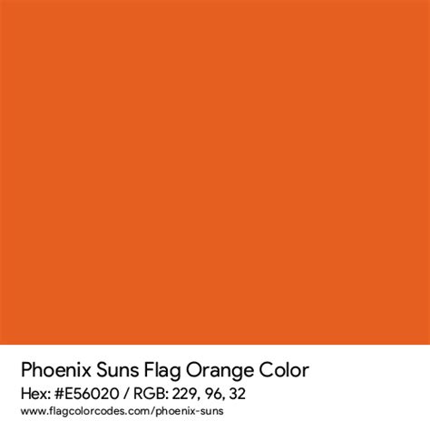phoenix orange color code