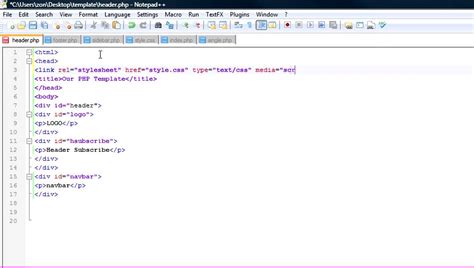 php code for website design