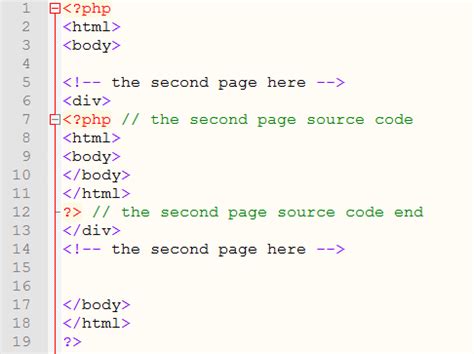 php html page example