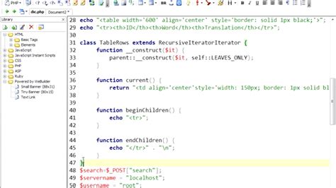 php mysql example code