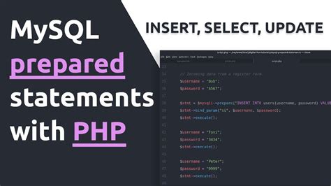 php mysql prepared statement insert example
