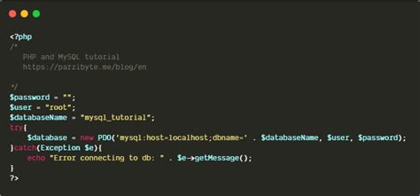 php pdo mysql select example