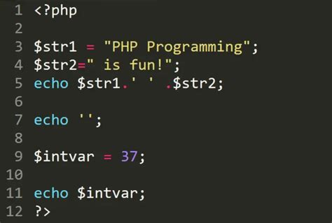 php program example