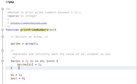 php program to print prime numbers from 1 to n
