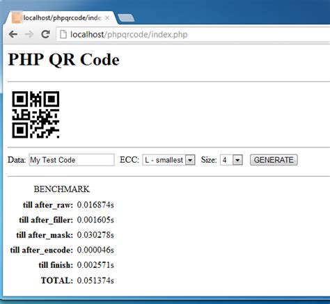 php qr code