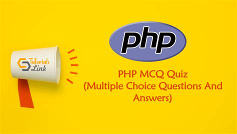 php questions and answers mcq
