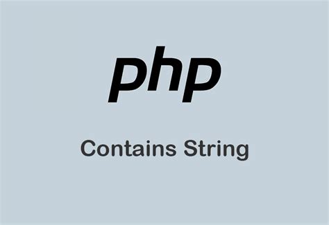 php string contains substring