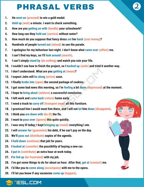 phrasal verbs without object examples
