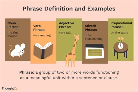 phrases definition and examples