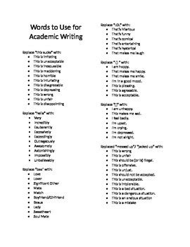 phrases to use in academic writing