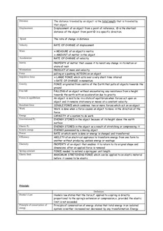 physics definition form 4 and 5