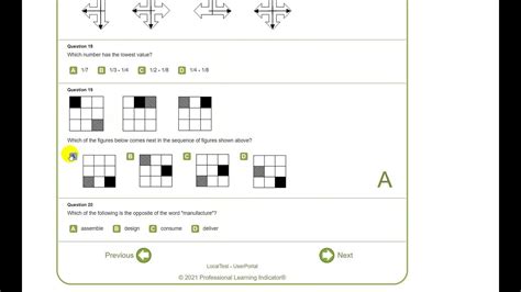 pi cognitive assessment sample questions free