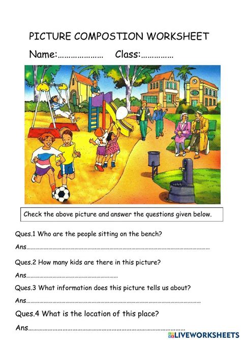 picture composition for class 2 worksheets with answers pdf icse