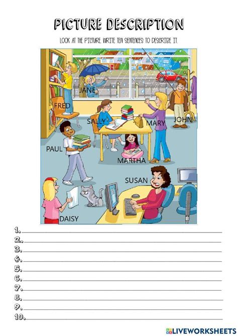 picture description for grade 3 worksheets with answers pdf