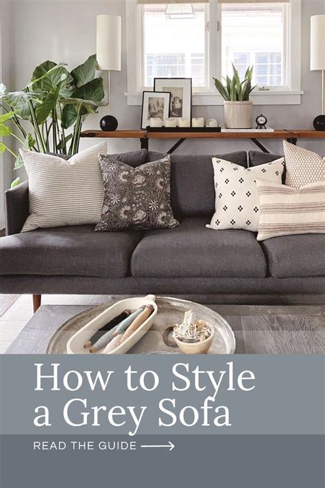 pillows that match dark grey couch