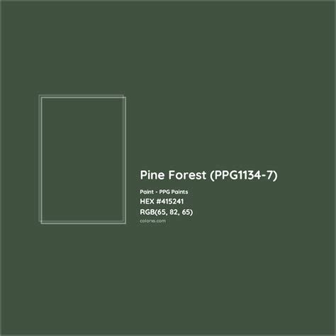 pine forest color code