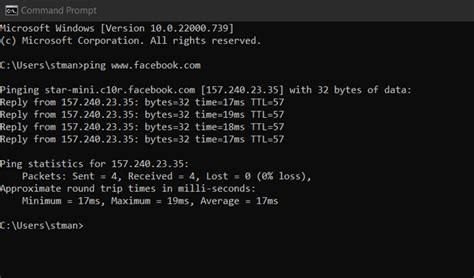ping command usage