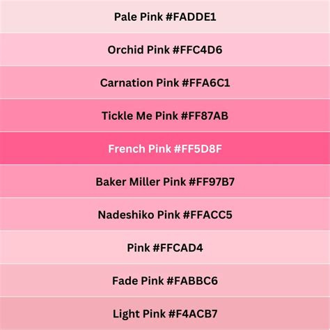 pink shade colour code