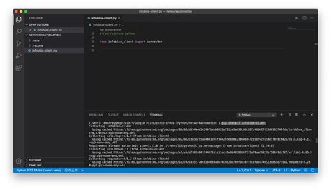 pip install python in vs code