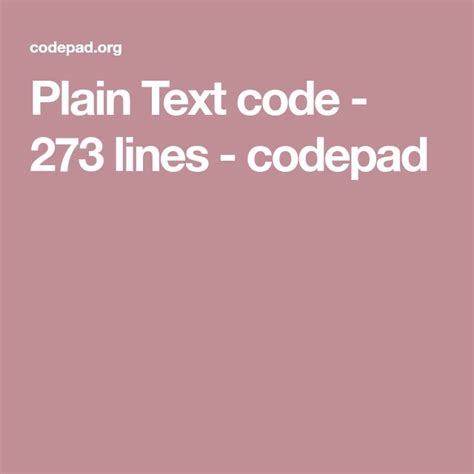 plain text coderpad