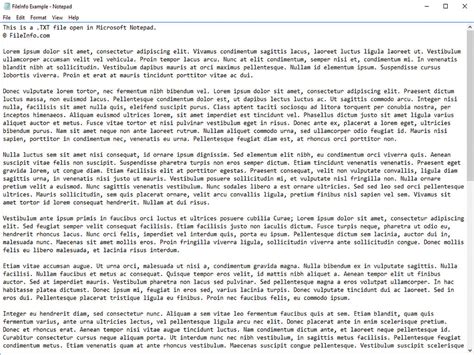 plain text document file extension