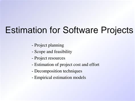 planning a software project in software engineering