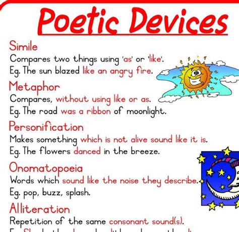 poetic devices with examples simile